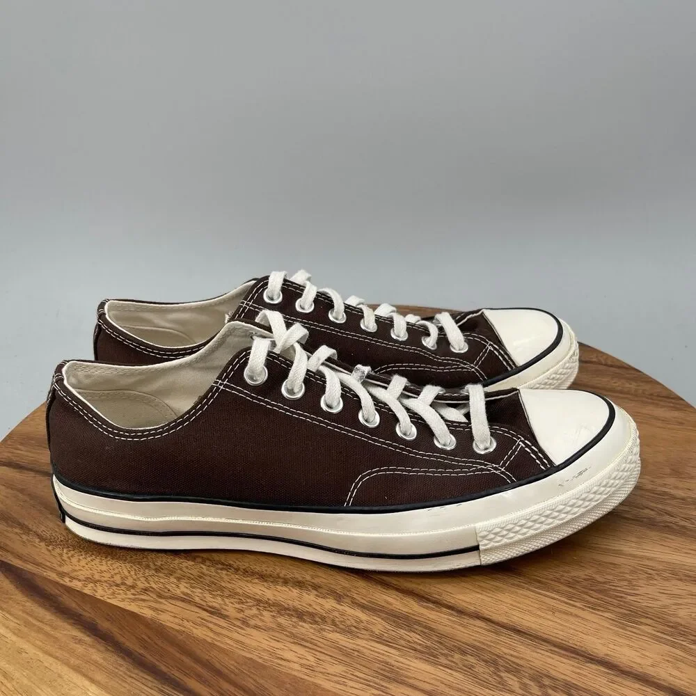 Converse Chuck 70 Vintage Shoes Mens Size 10 Brown Low Casual Sneakers